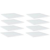 Additional shelves 8 pcs white high gloss 40x50x1,5 cm chipboard 805197 - Shelf