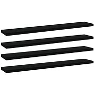 Additional shelves 4 pcs black 60 x 10 x 1,5 cm chipboard 805204 - Shelf
