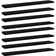 Additional shelves 8 pcs black 60 x 10 x 1,5 cm chipboard 805205 - Shelf