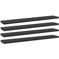 Additional shelves 4 pcs grey 60 x 10 x 1,5 cm chipboard 805206 - Shelf