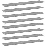 Additional shelves 8 pcs concrete grey 60 x 10 x 1,5 cm chipboard 805211 - Shelf