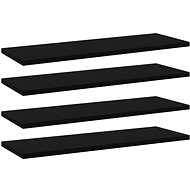Additional shelves 4 pcs black 60 x 20 x 1,5 cm chipboard 805220 - Shelf