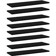 Additional shelves 8 pcs black 60 x 20 x 1,5 cm chipboard 805221 - Shelf