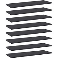 Additional shelves 8 pcs grey 60 x 20 x 1,5 cm chipboard 805223 - Shelf
