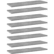 Additional shelves 8 pcs concrete grey 60 x 20 x 1,5 cm chipboard 805227 - Shelf