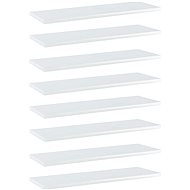 Additional Shelves 8 pcs White High Gloss 60x20x1,5cm Chipboard 805229 - Shelf