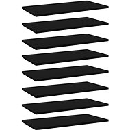 Additional shelves 8 pcs black 60 x 30 x 1,5 cm chipboard 805237 - Shelf