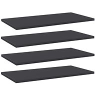 Additional shelves 4 pcs grey 60 x 30 x 1,5 cm chipboard 805238 - Shelf