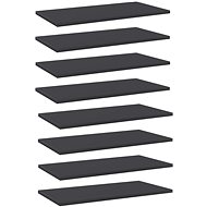 Additional shelves 8 pcs grey 60 x 30 x 1,5 cm chipboard 805239 - Shelf