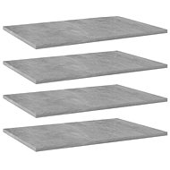 Additional shelves 4 pcs concrete grey 60 x 30 x 1,5 cm chipboard 805242 - Shelf