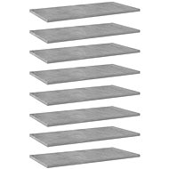 Additional shelves 8 pcs concrete grey 60 x 30 x 1,5 cm chipboard 805243 - Shelf