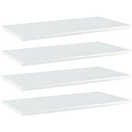 Additional shelves 4 pcs white high gloss 60x30x1,5 cm chipboard 805244 - Shelf