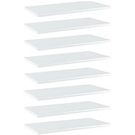 Additional shelves 8 pcs white high gloss 60x30x1,5 cm chipboard 805245 - Shelf