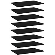 Additional shelves 8 pcs black 60 x 40 x 1,5 cm chipboard 805253 - Shelf