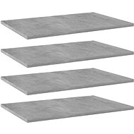 Additional shelves 4 pcs concrete grey 60 x 40 x 1,5 cm chipboard 805258 - Shelf