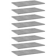 Additional shelves 8 pcs concrete grey 60 x 40 x 1,5 cm chipboard 805259 - Shelf