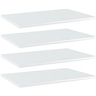Additional shelves 4 pcs white high gloss 60x40x1,5 cm chipboard 805260 - Shelf