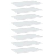 Additional shelves 8 pcs white high gloss 60x40x1,5 cm chipboard 805261 - Shelf