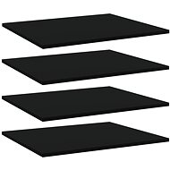 Additional shelves 4 pcs black 60 x 50 x 1,5 cm chipboard 805268 - Shelf