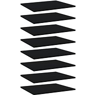 Additional shelves 8 pcs black 60 x 50 x 1,5 cm chipboard 805269 - Shelf