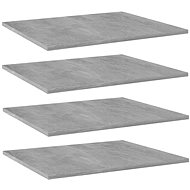 Additional shelves 4 pcs concrete grey 60 x 50 x 1,5 cm chipboard 805274 - Shelf