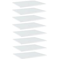 Additional shelves 8 pcs white high gloss 60x50x1,5 cm chipboard 805277 - Shelf