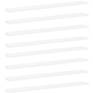 Additional shelves 8 pcs white 80 x 10 x 1,5 cm chipboard 805283 - Shelf