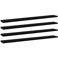 Additional shelves 4 pcs black 80 x 10 x 1,5 cm chipboard 805284 - Shelf
