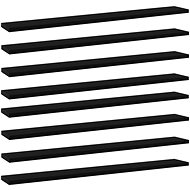 Additional shelves 8 pcs black 80 x 10 x 1,5 cm chipboard 805285 - Shelf