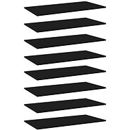 Additional shelves 8 pcs black 80 x 20 x 1,5 cm chipboard 805301 - Shelf