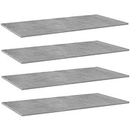 Additional shelves 4 pcs concrete grey 80 x 20 x 1,5 cm chipboard 805306 - Shelf