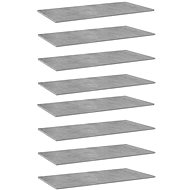 Additional shelves 8 pcs concrete grey 80 x 20 x 1,5 cm chipboard 805307 - Shelf