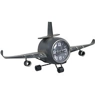 Airplane Clock Grey 41 x 8 x 17cm Metal - Wall Clock