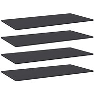 Additional shelves 4 pcs grey 80 x 30 x 1,5 cm chipboard 805318 - Shelf