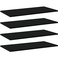 Additional shelves 4 pcs black 80 x 40 x 1,5 cm chipboard 805332 - Shelf
