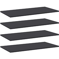 Additional shelves 4 pcs grey 80 x 40 x 1,5 cm chipboard 805334 - Shelf