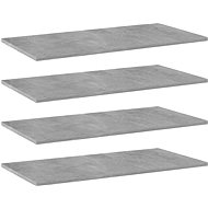 Additional shelves 4 pcs concrete grey 80 x 40 x 1,5 cm chipboard 805338 - Shelf