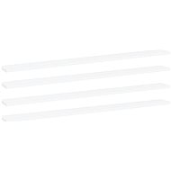 Additional shelves 4 pcs white 100 x 10 x 1,5 cm chipboard 805362 - Shelf