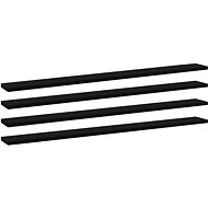 Additional shelves 4 pcs black 100 x 10 x 1,5 cm chipboard 805364 - Shelf