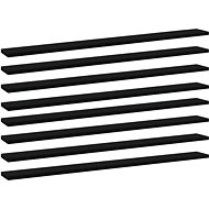 Additional shelves 8 pcs black 100 x 10 x 1,5 cm chipboard 805365 - Shelf