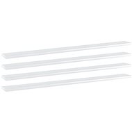 Additional shelves 4 pcs white high gloss 100x10x1,5 cm chipboard 805372 - Shelf