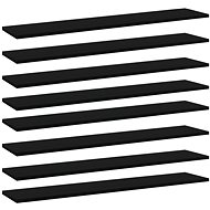 Additional shelves 8 pcs black 100 x 20 x 1,5 cm chipboard 805381 - Shelf