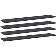 Additional shelves 4 pcs grey 100 x 20 x 1,5 cm chipboard 805382 - Shelf