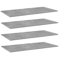 Additional shelves 4 pcs concrete grey 100x20x1,5 cm chipboard 805386 - Shelf