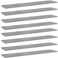 Additional shelves 8 pcs concrete grey 100x20x1,5 cm chipboard 805387 - Shelf