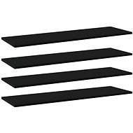 Additional shelves 4 pcs black 100 x 30 x 1,5 cm chipboard 805396 - Shelf