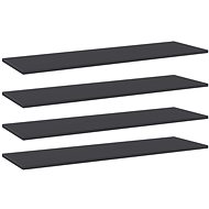 Additional shelves 4 pcs grey 100 x 30 x 1,5 cm chipboard 805398 - Shelf