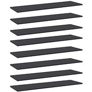 Additional shelves 8 pcs grey 100 x 30 x 1,5 cm chipboard 805399 - Shelf