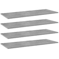 Additional shelves 4 pcs concrete grey 100x30x1,5 cm chipboard 805402 - Shelf