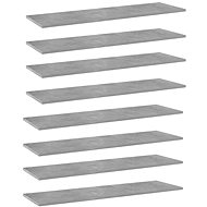 Additional shelves 8 pcs concrete grey 100x30x1,5 cm chipboard 805403 - Shelf